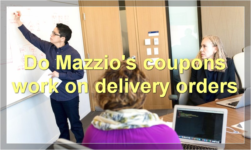 Do Mazzio's coupons work on delivery orders