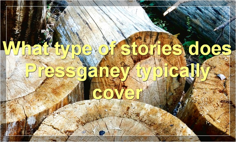 What type of stories does Pressganey typically cover